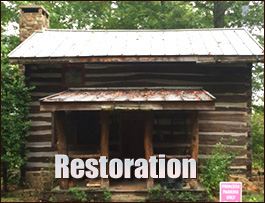 Historic Log Cabin Restoration  Burnsville, North Carolina